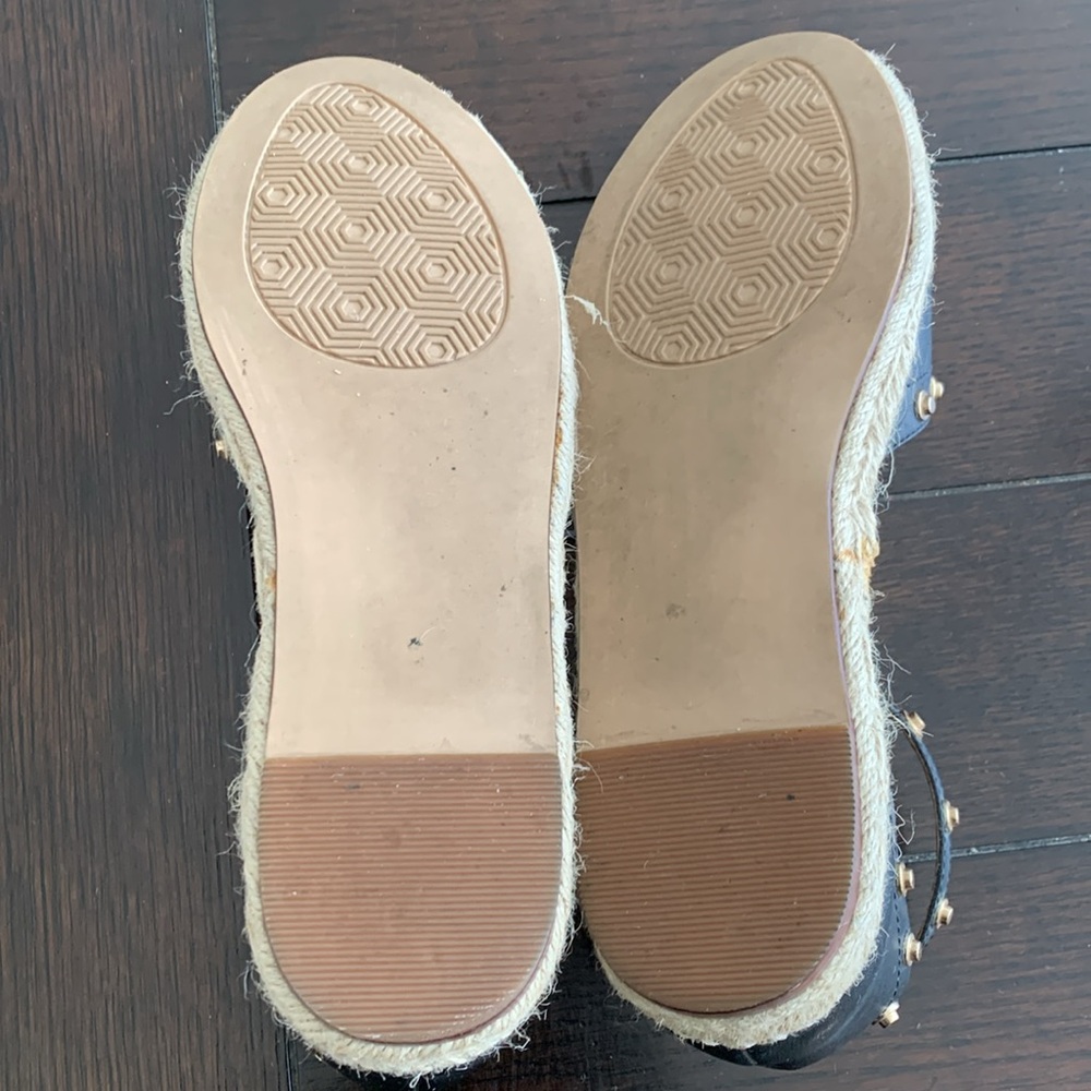HALOGEN BLACK ESPADRILLES WITH GOLD STUDS - Picture 4 of 4